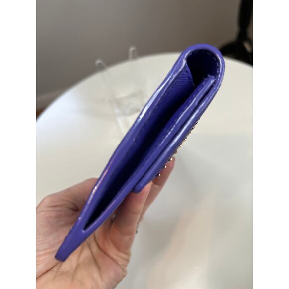 Kate Spade Liana Monster Purple Leather Clutch Wallet NWT Retail $278 - Picture 13 of 16